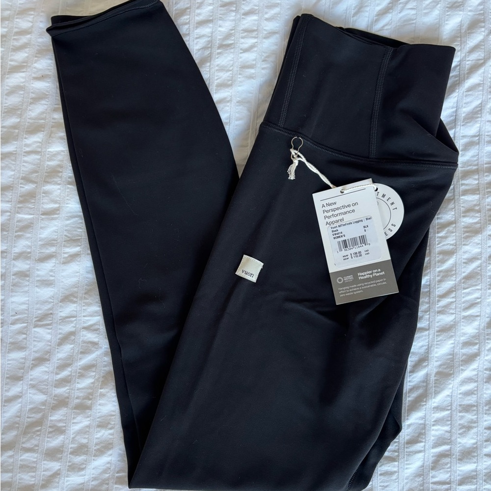 NWT Vuori All The Feels Leggings BLACK, SMALL